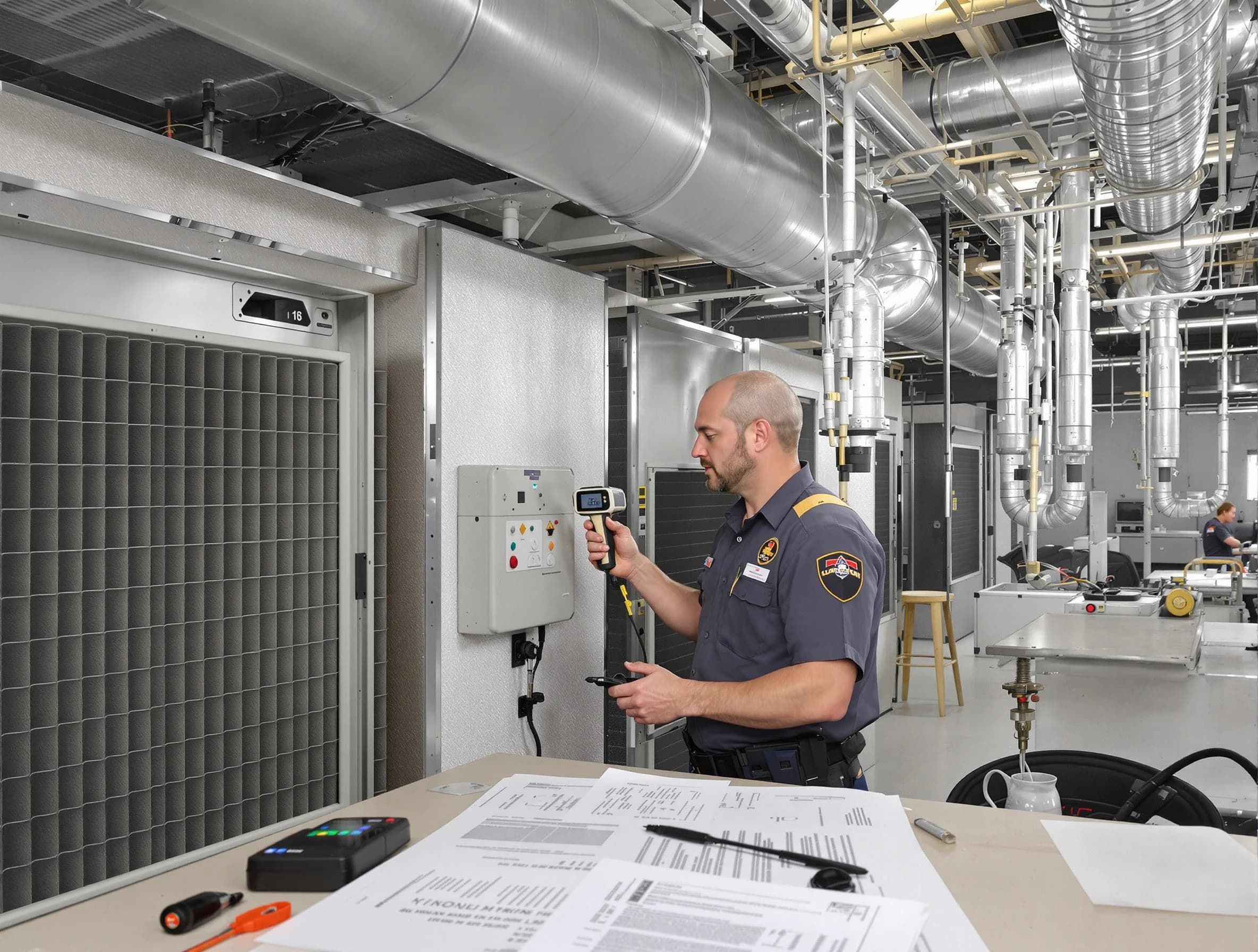 Professional filter system inspection by Columbia Air Duct Cleaning in Columbia