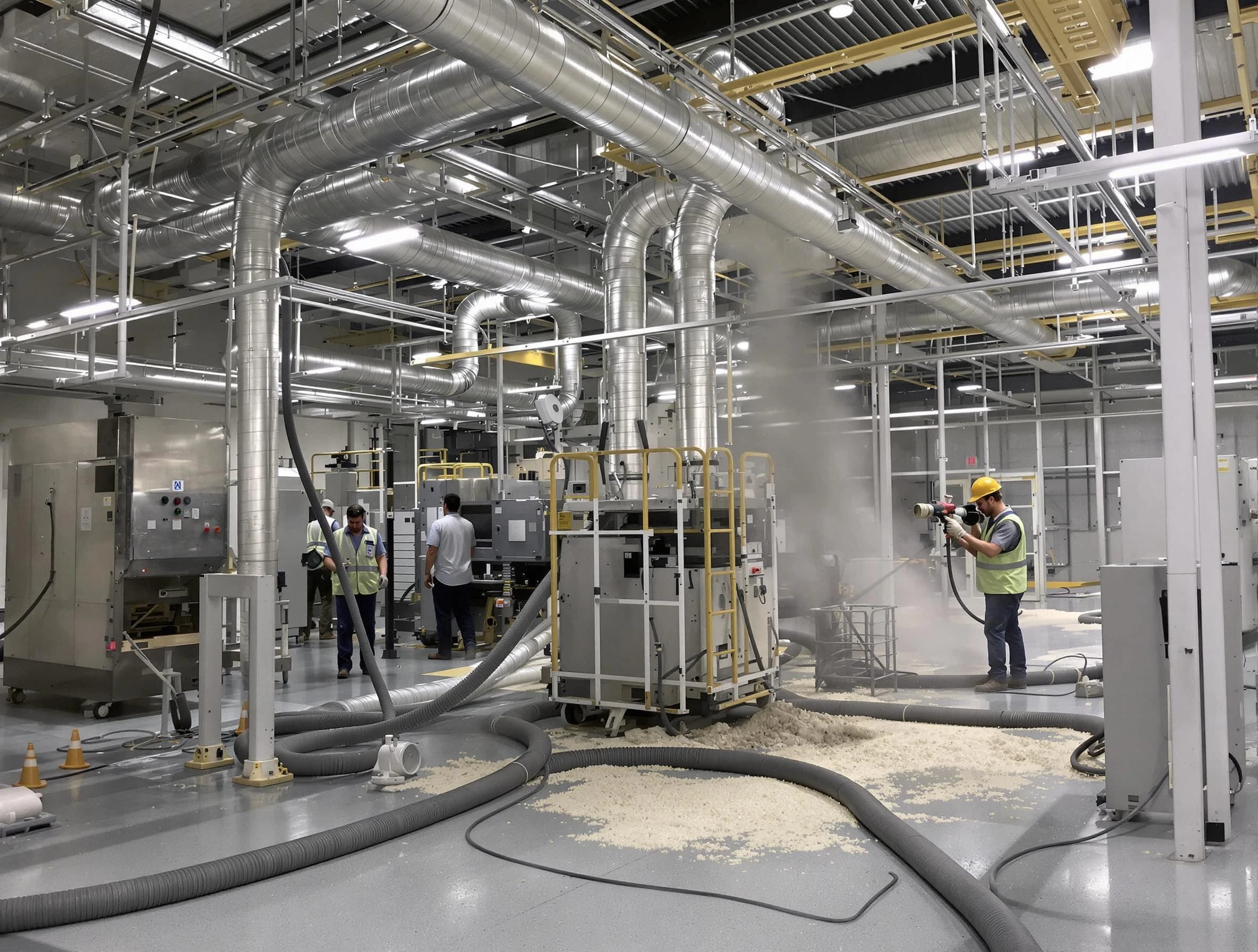 Heavy-duty industrial duct cleaning by Columbia Air Duct Cleaning in Columbia