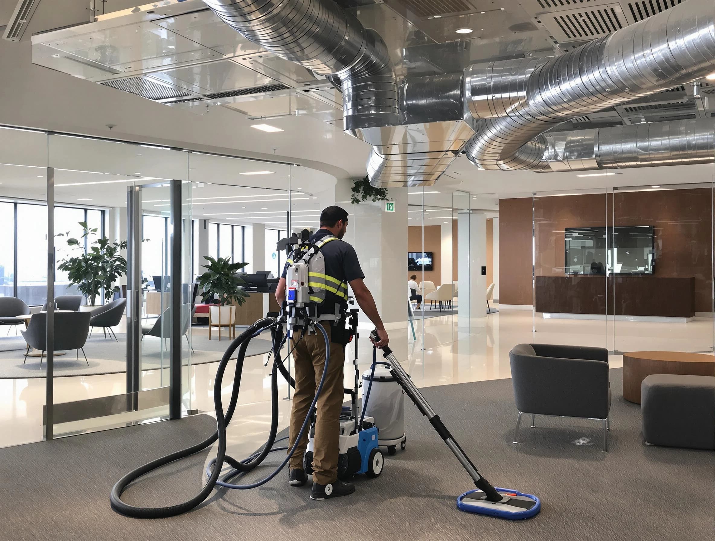 Commercial duct cleaning service by Columbia Air Duct Cleaning in Columbia