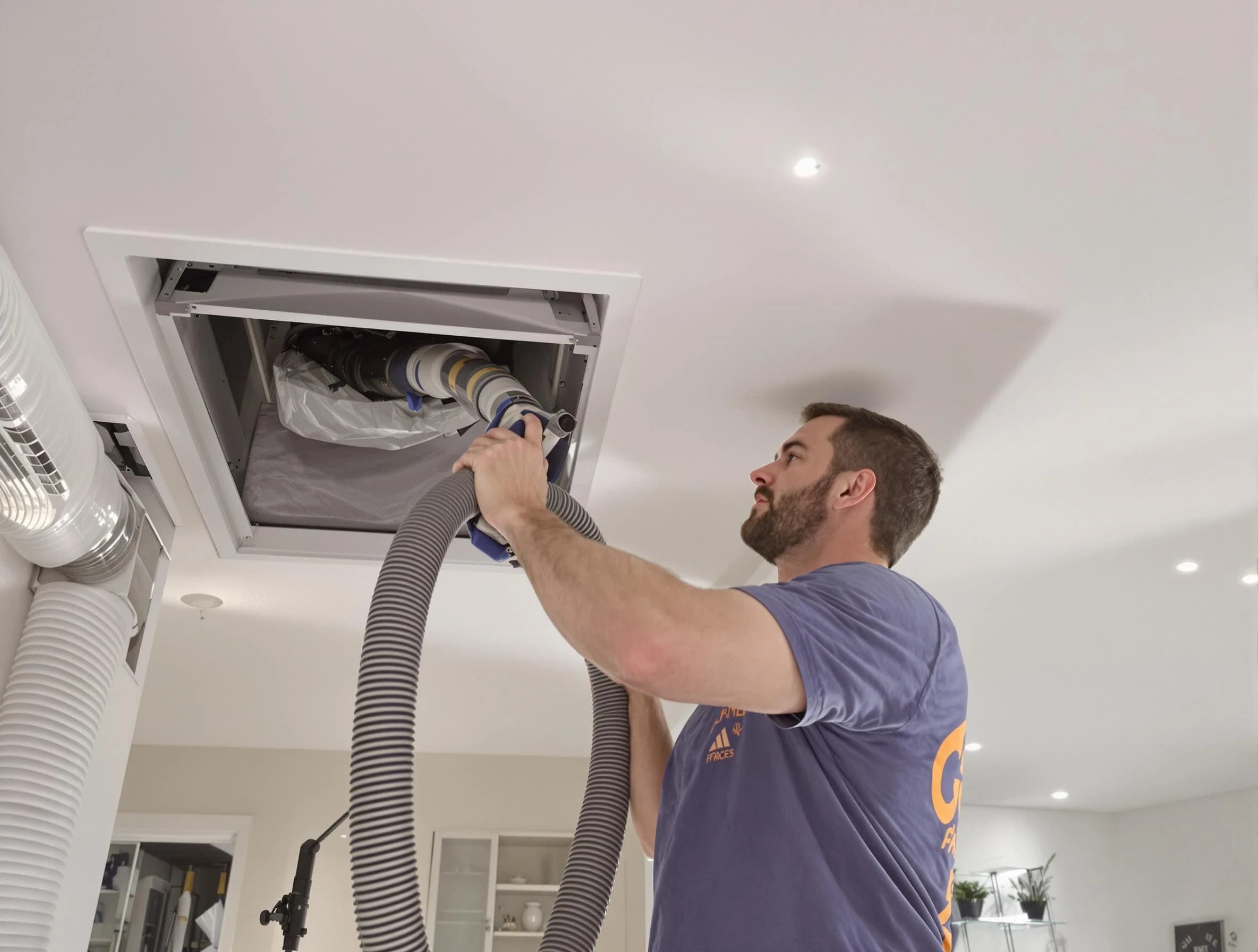 Precision indoor duct cleaning by Columbia Air Duct Cleaning in Columbia