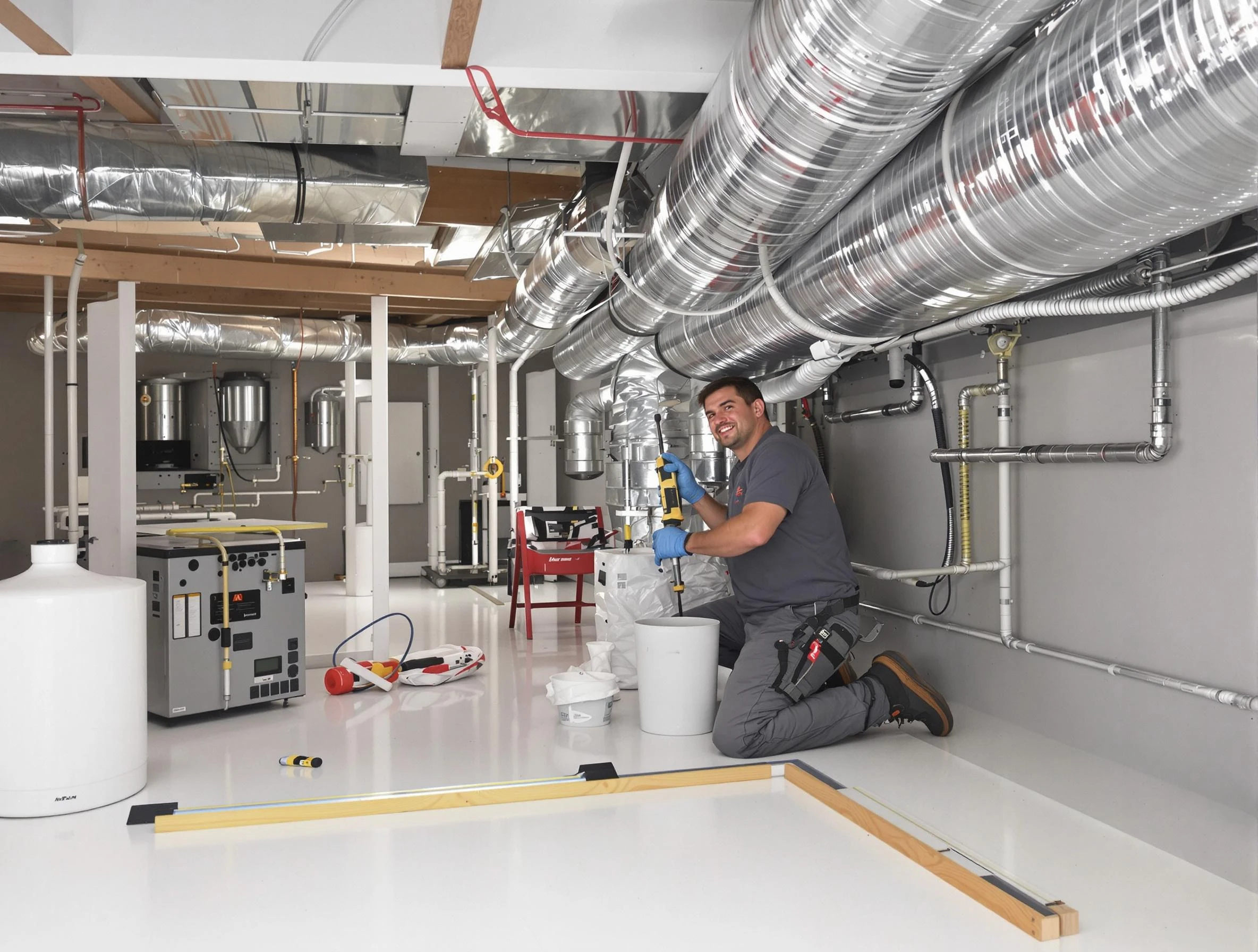 Professional duct sealing service by Columbia Air Duct Cleaning in Columbia