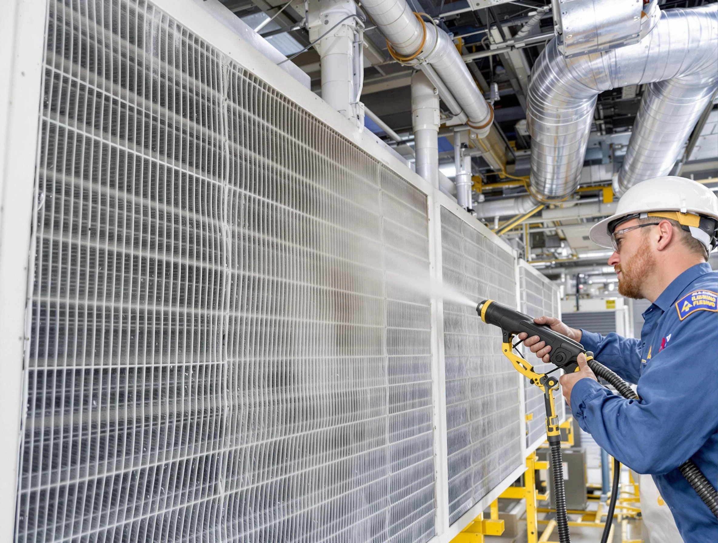 Professional commercial coil cleaning by Columbia Air Duct Cleaning in Columbia