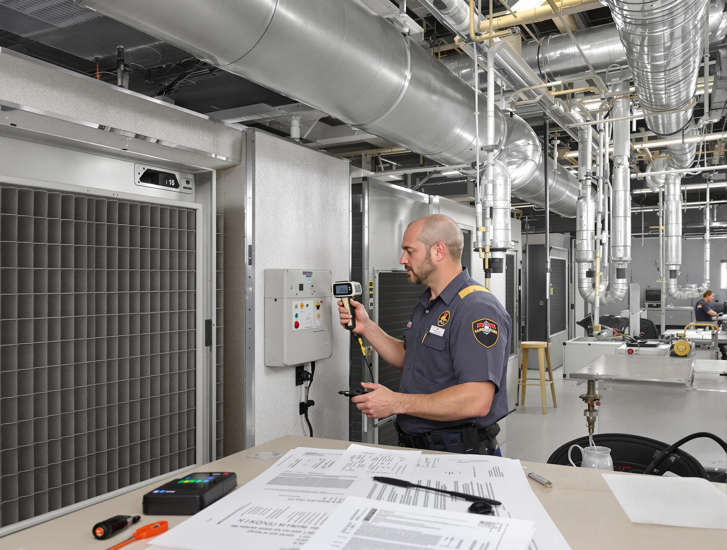 Professional filter system inspection by Columbia Air Duct Cleaning in Columbia