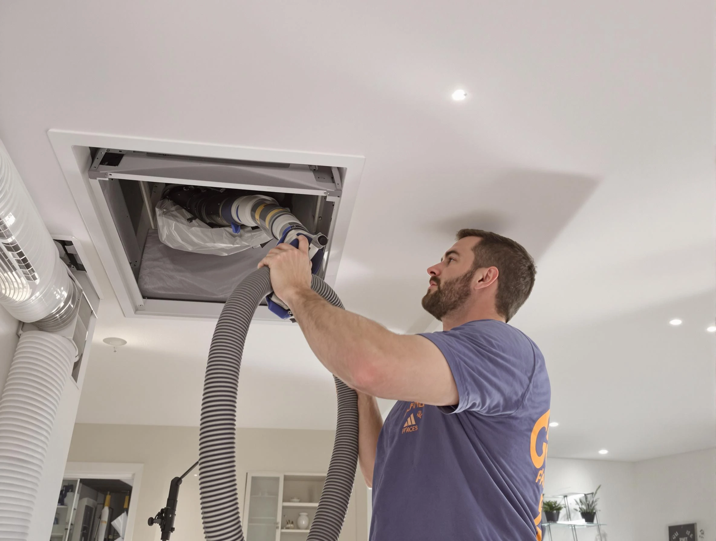 Precision indoor duct cleaning by Columbia Air Duct Cleaning in Columbia